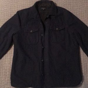 Banana Republic Navy Shirt Coat